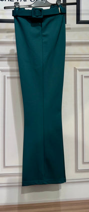 Pantaloni cosciasecca zampa e cinta