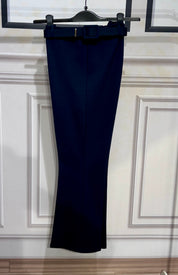 Pantaloni cosciasecca zampa e cinta