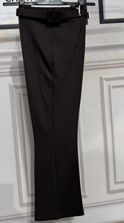 Pantaloni cosciasecca zampa e cinta