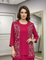 Set 2 pezzi sotto giacca e spolverino Tirana