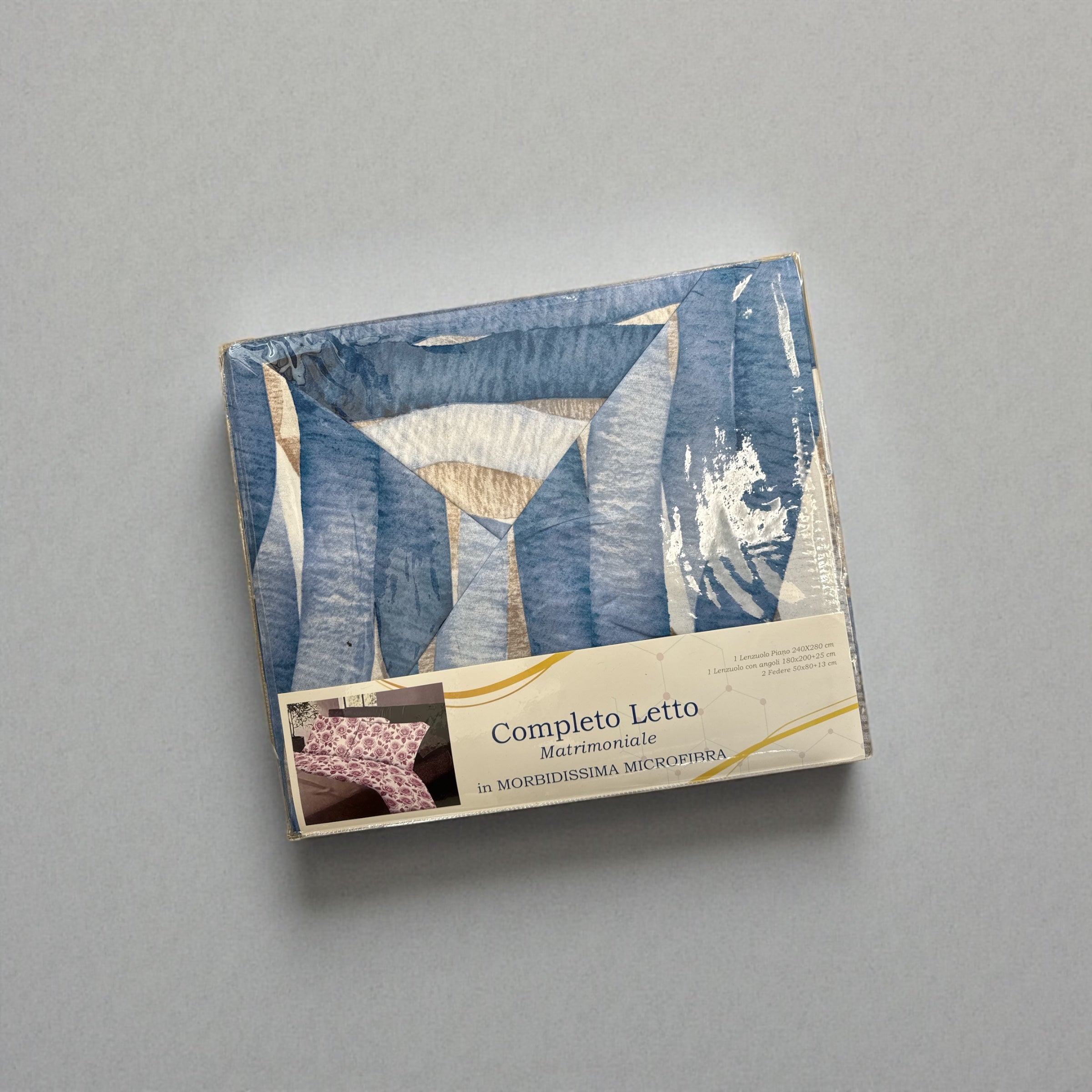 Completo letto matrimoniale in morbidissima microfibra