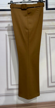 Pantaloni cosciasecca zampa e cinta