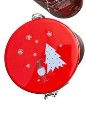 Set scatola in latta con plaid scozzese