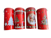 Set scatola in latta con plaid scozzese