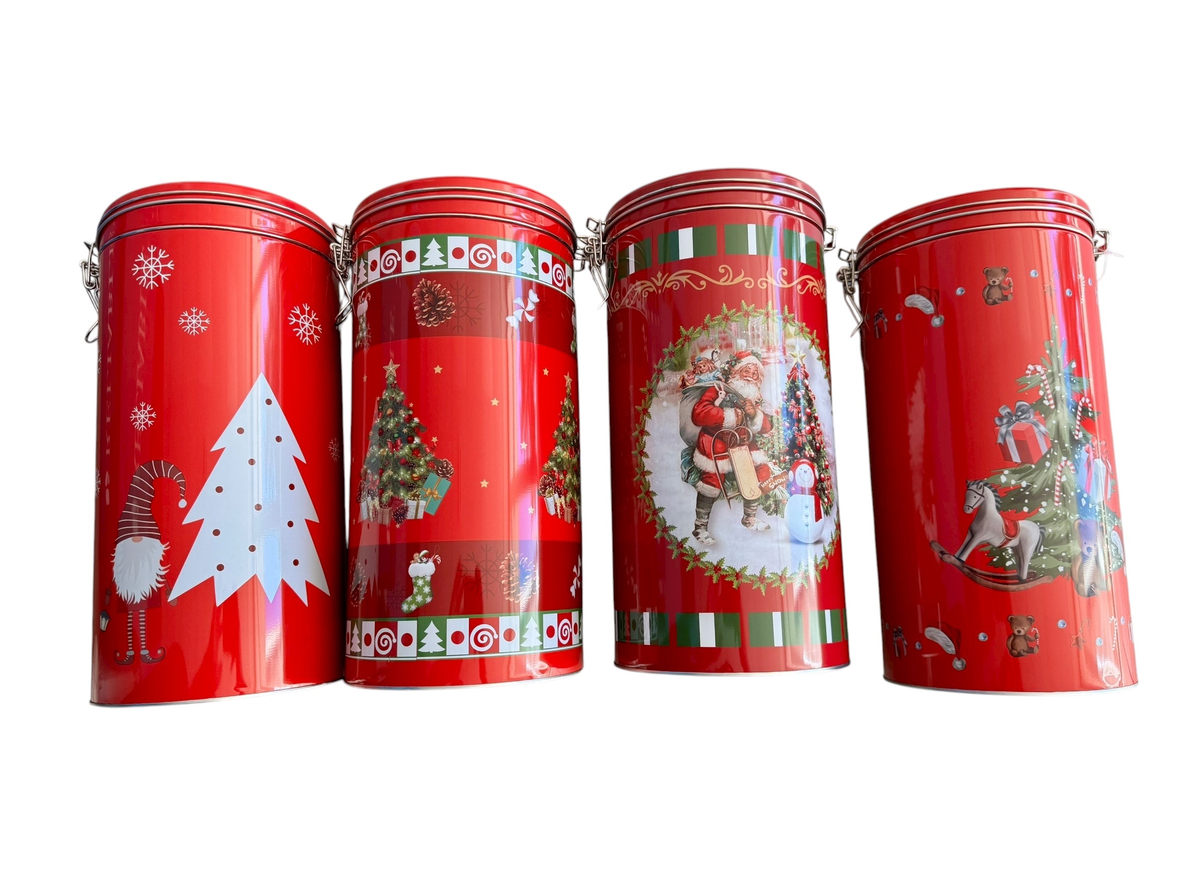 Set scatola in latta con plaid scozzese