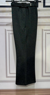 Pantaloni cosciasecca zampa e cinta