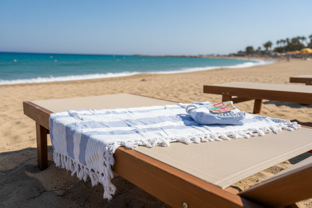 Borsa Con Zip Più Telo In Fouta