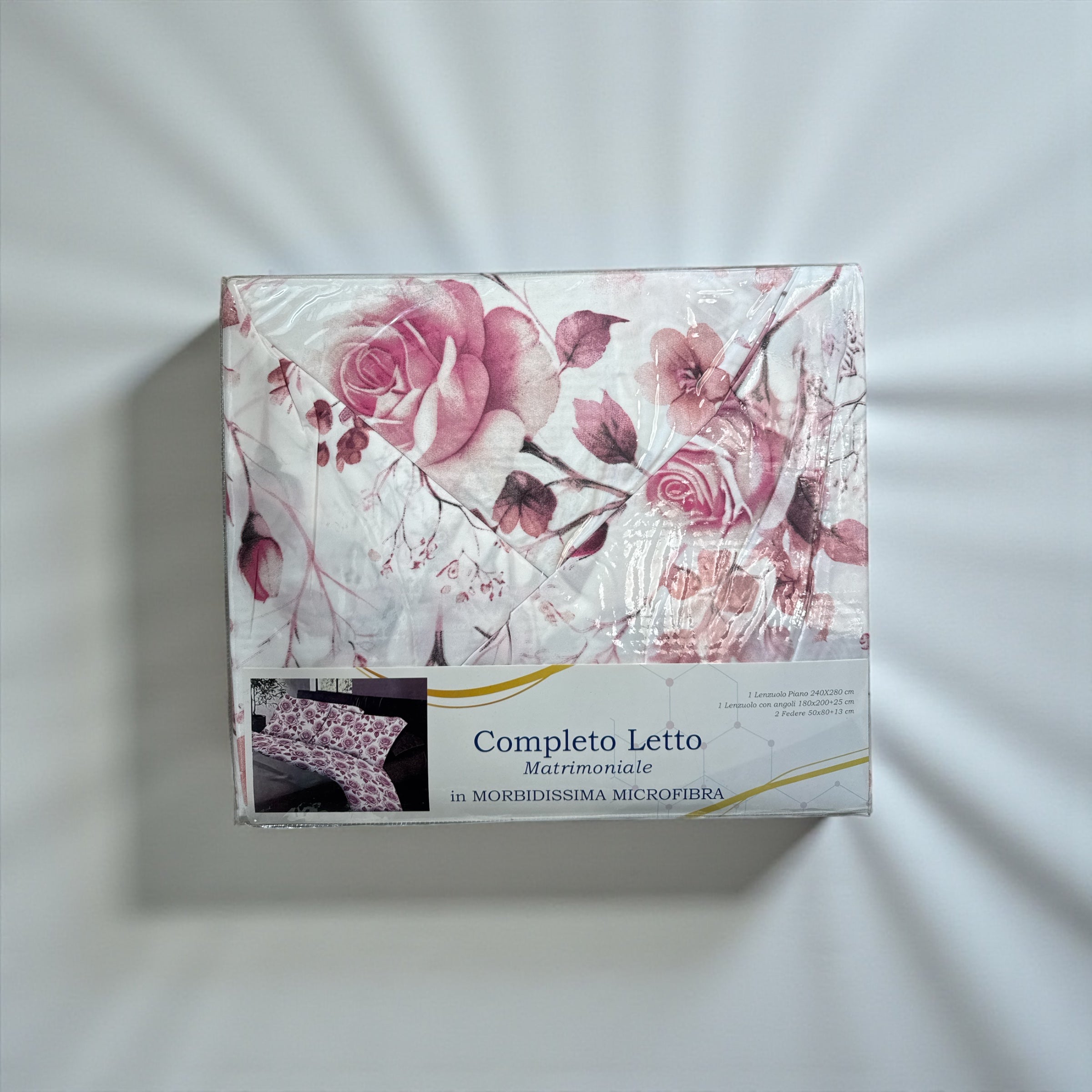 Completo letto matrimoniale in morbidissima microfibra