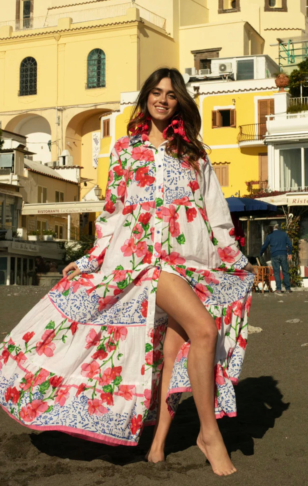 Abito Chemisier Fiori Positano FC257