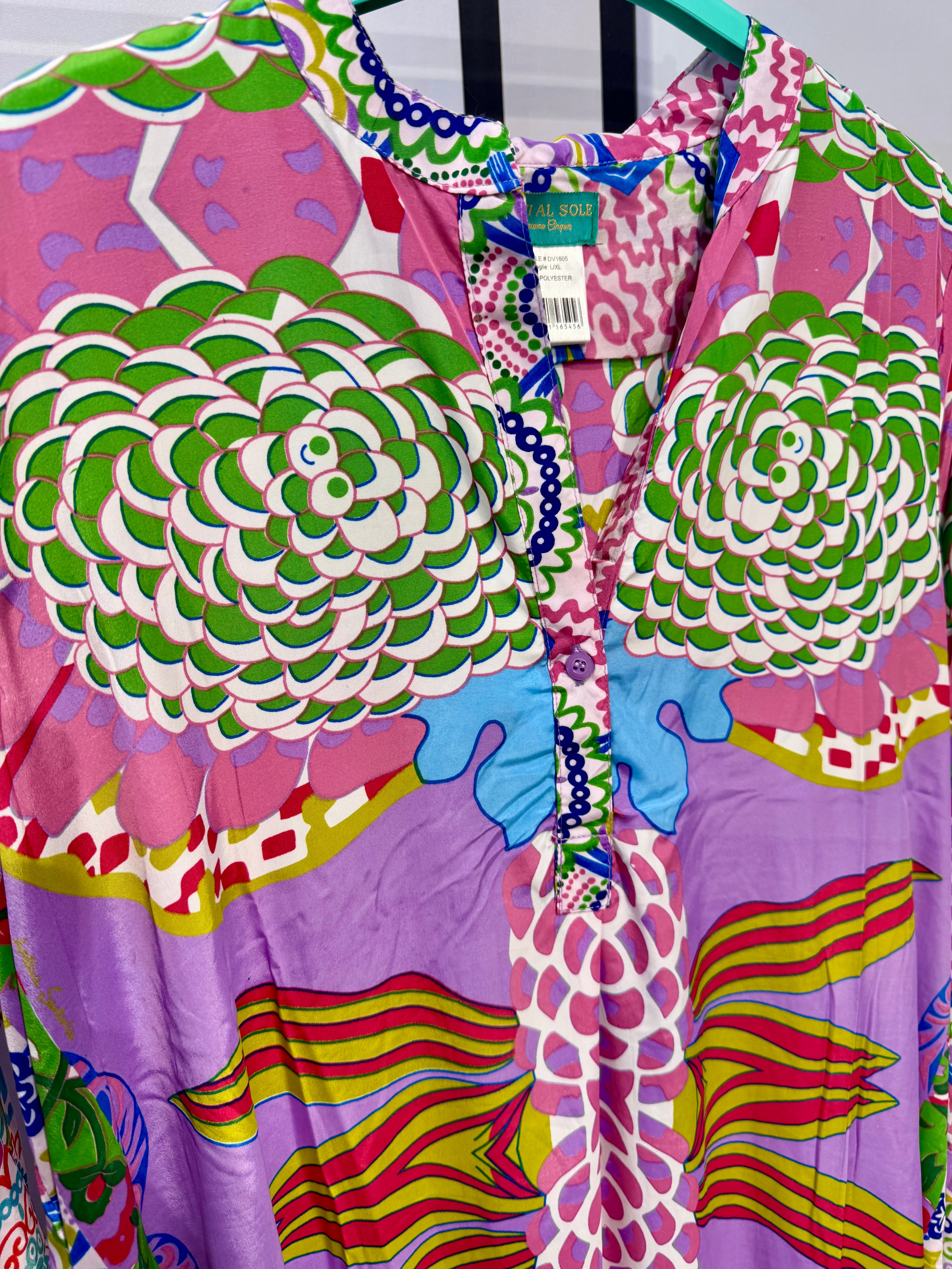 Abito fiori antica sartoria DV1605