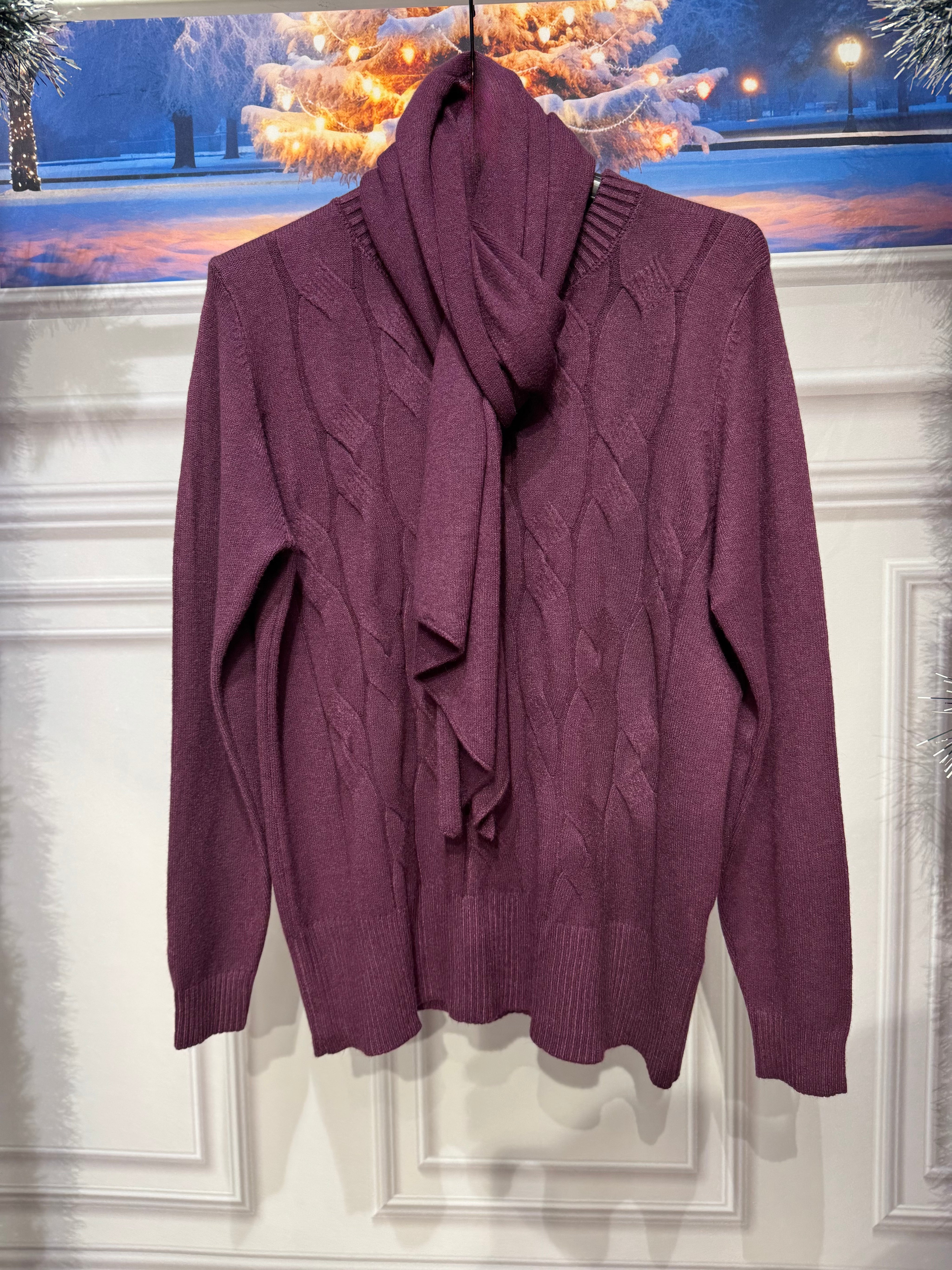 Maglione Elena con sciarpa