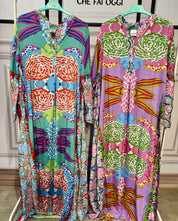 Abito fiori antica sartoria DV1605