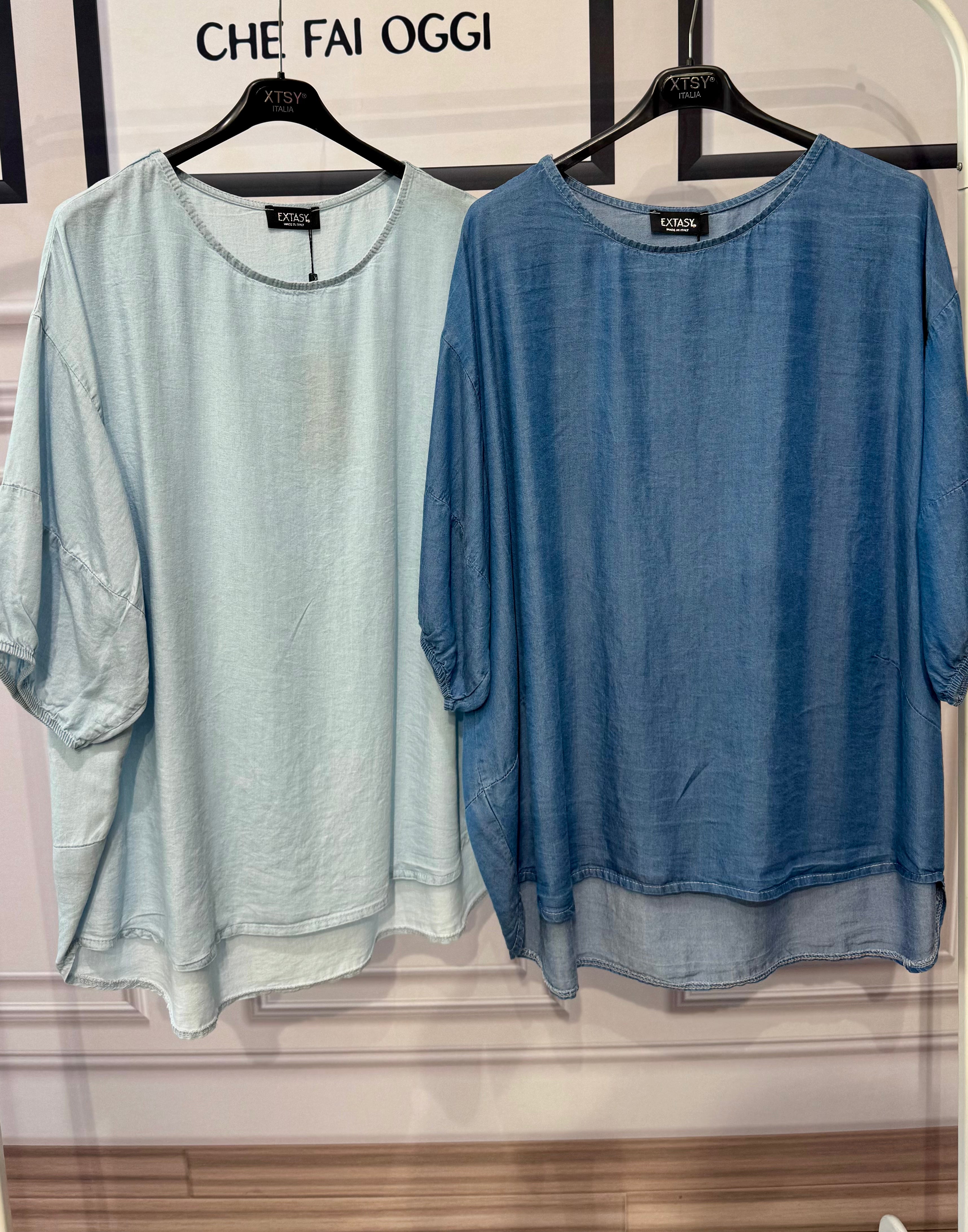 Poncho  Chambray
