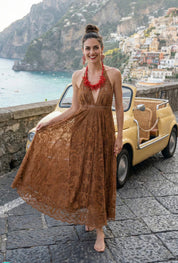 Abito Lungo Pizzo Positano FW132