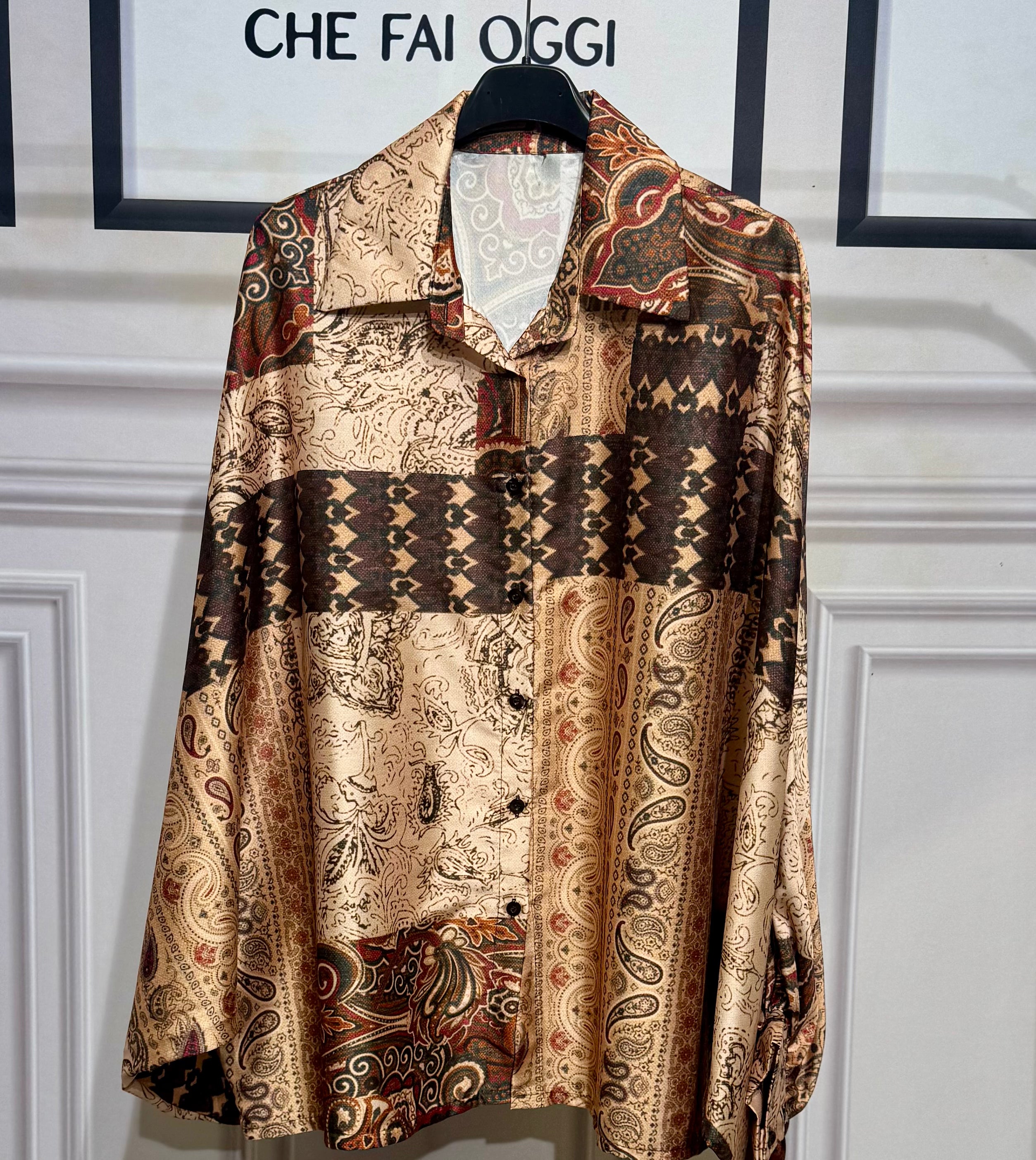 Camicia Poncho Etnico