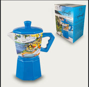 Barattolo in ceramica, a forma di caffettiera / Porta zucchero e caffè