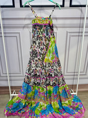 Abito con bretelle in chiffon CV158 CV159