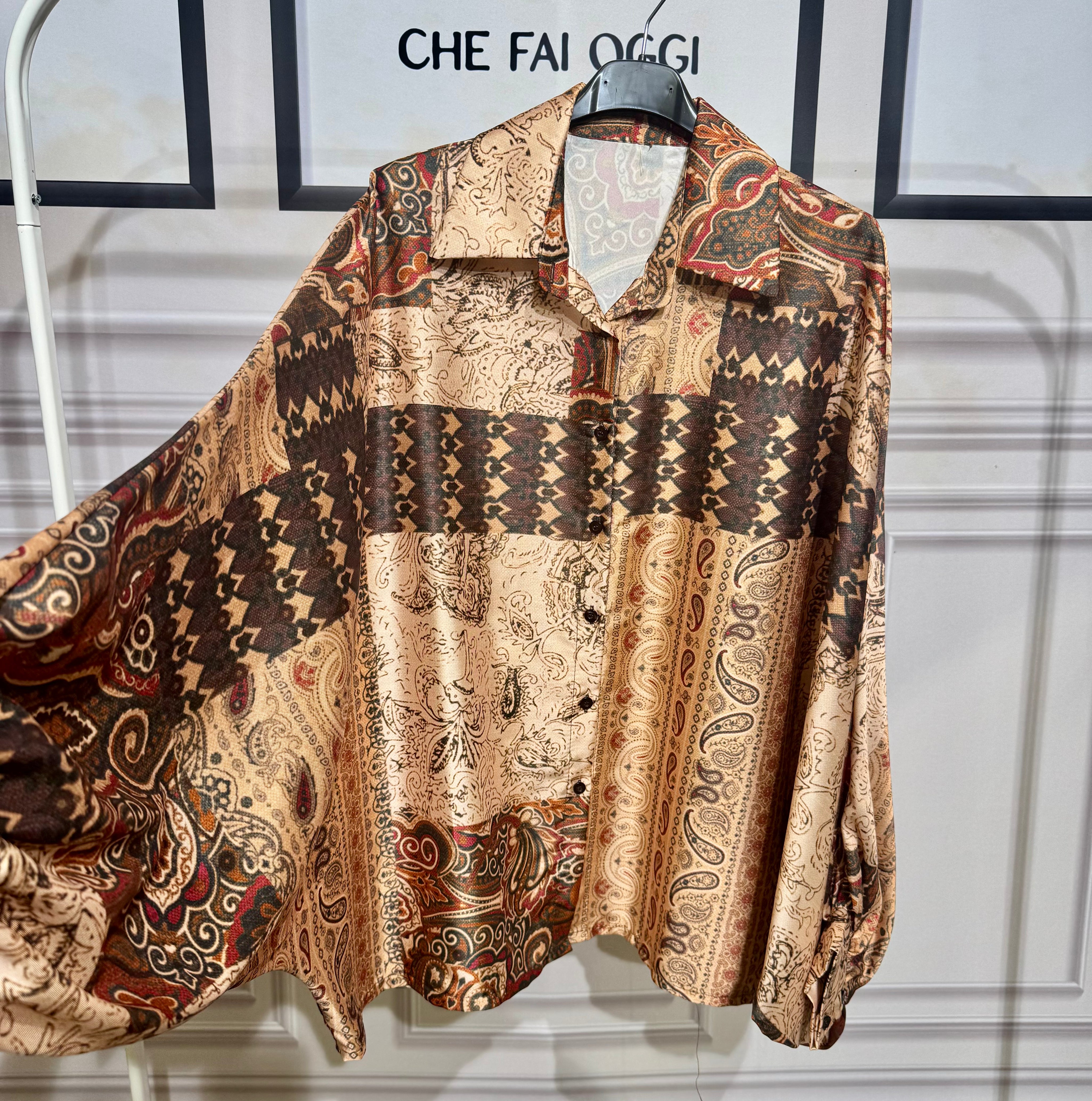 Camicia Poncho Etnico