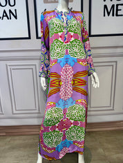 Abito fiori antica sartoria DV1605