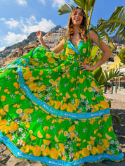 Abito Lungo Limoni Positano FV010