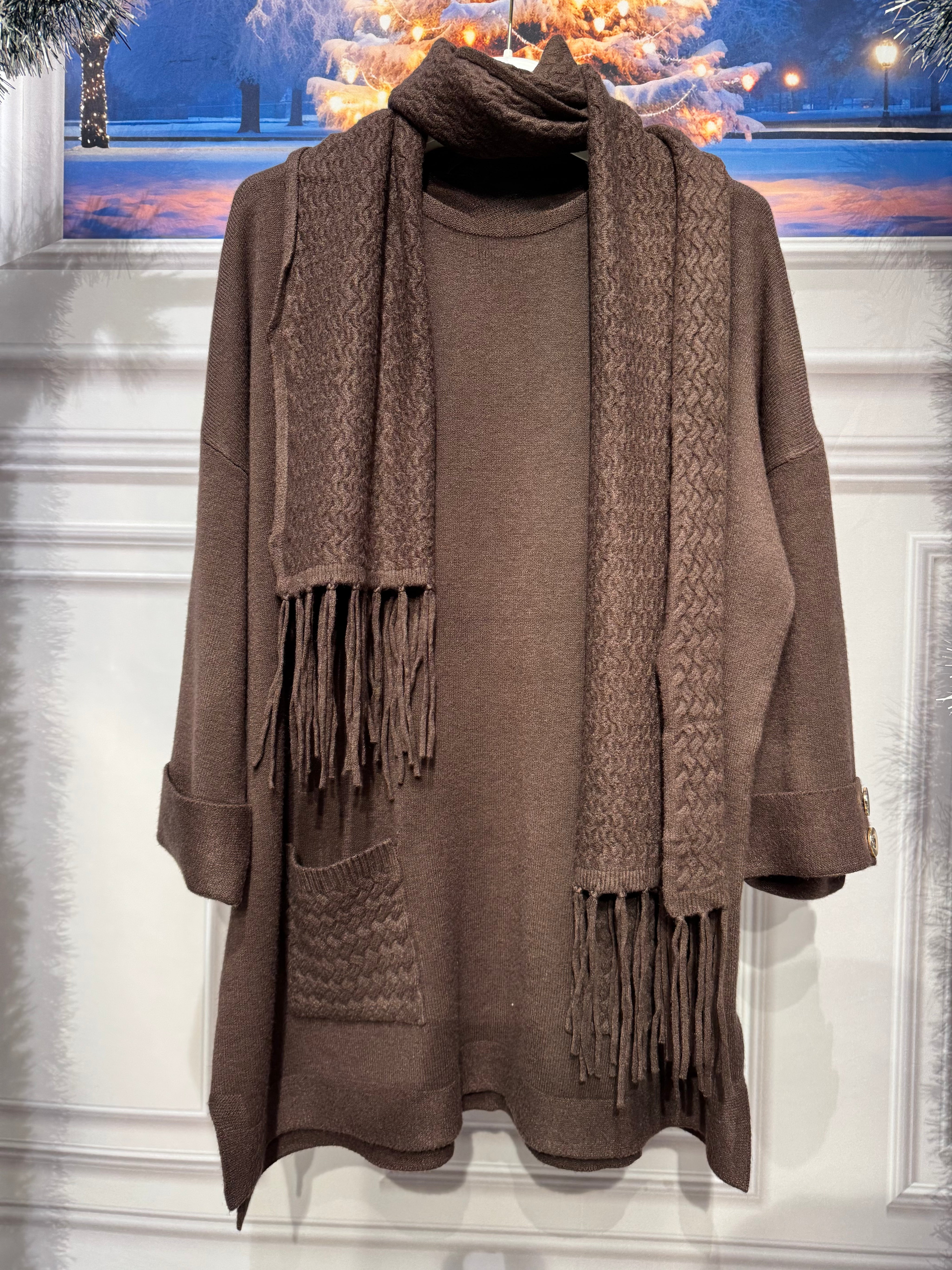 Maglione Agata con sciarpa