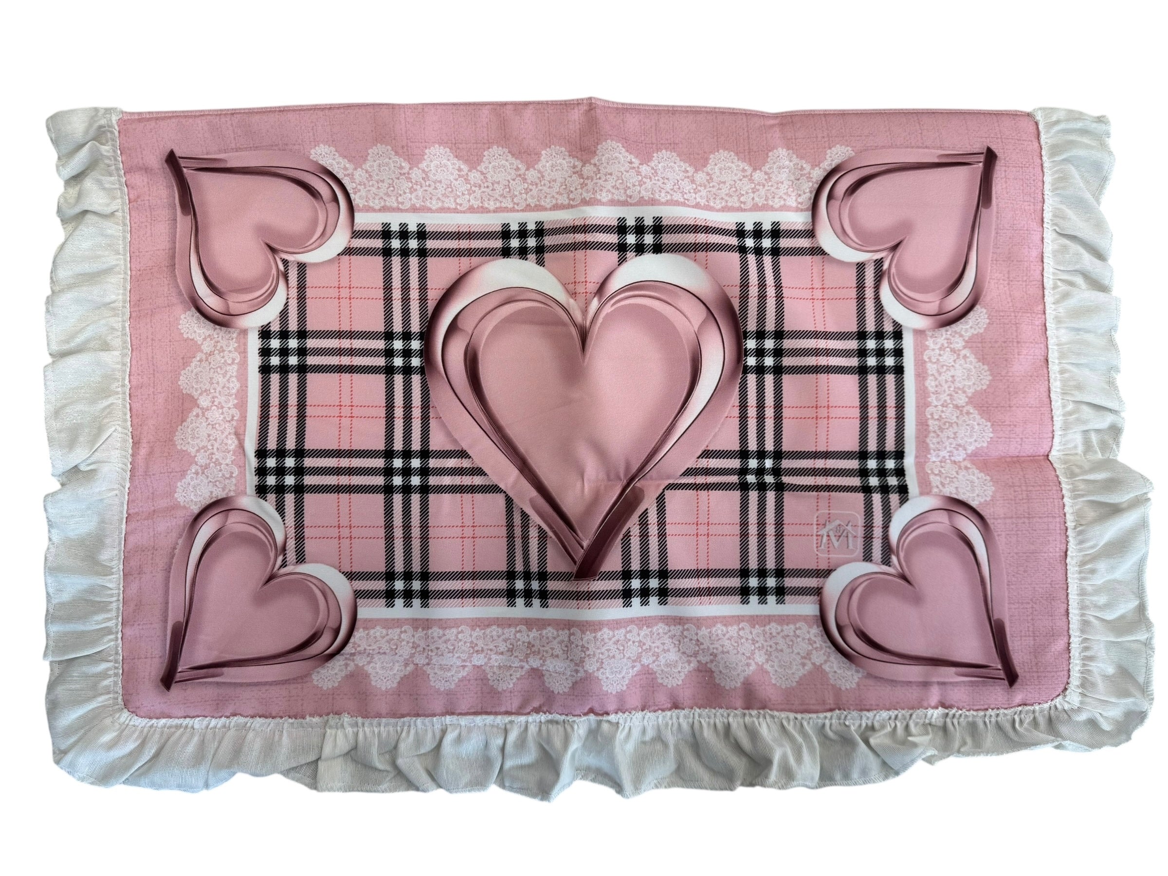 Copri fornello cuori scozzese