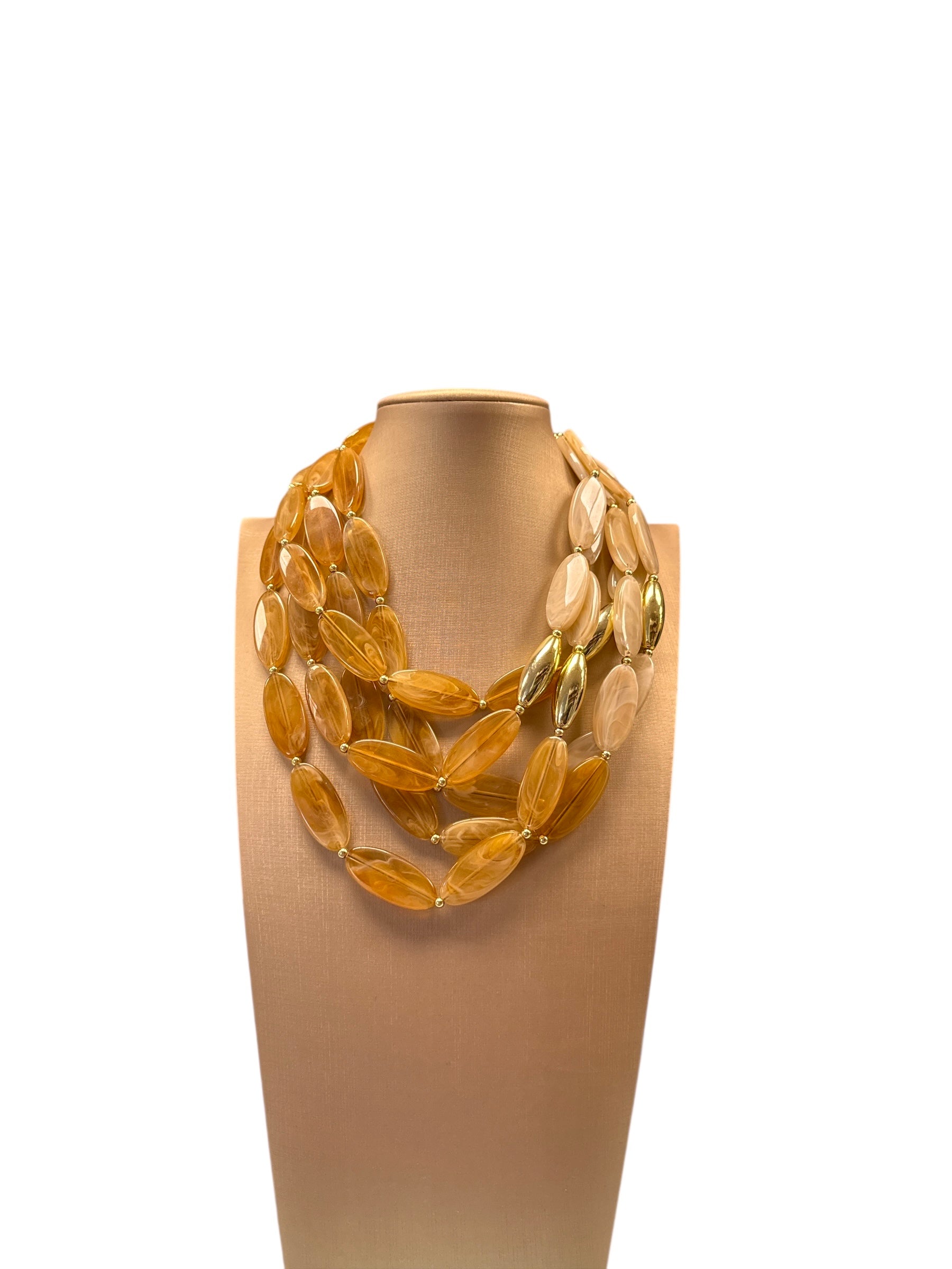 Collana girocollo multifilo