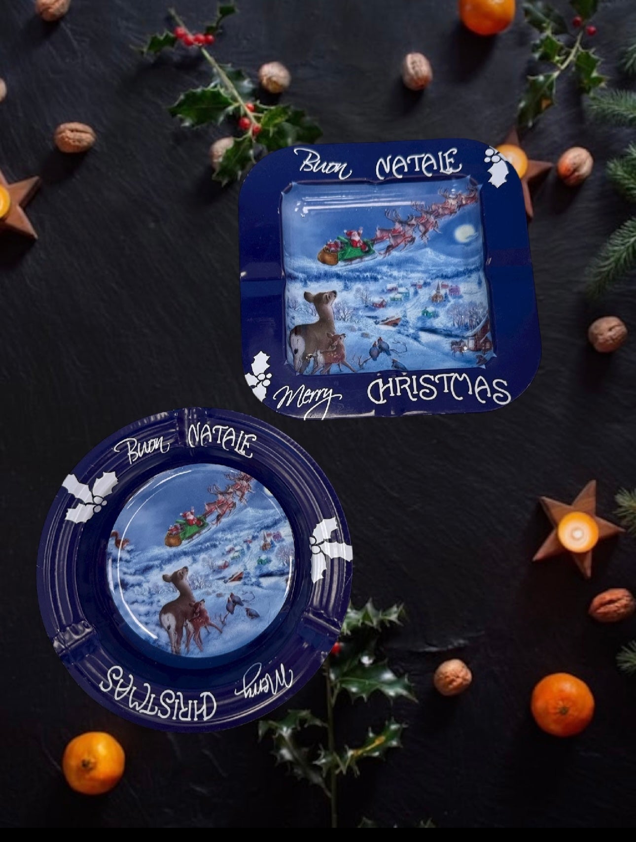 Accessorio in latta natalizio