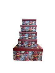 Set scatole fantasia natalizia