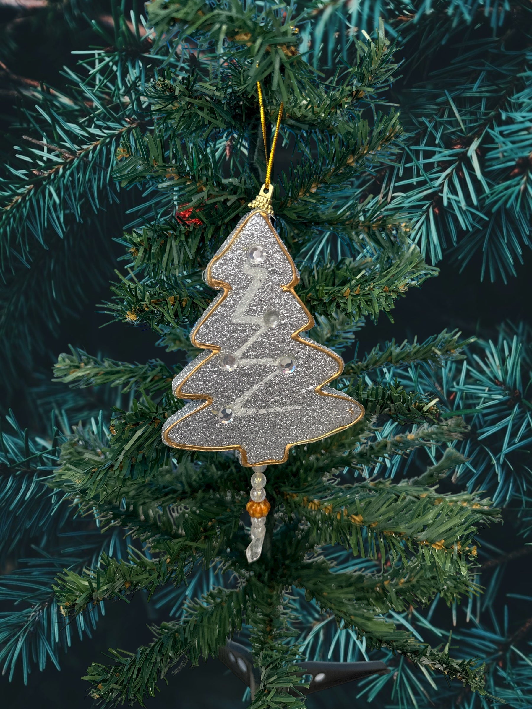 Appendino albero brillantinato