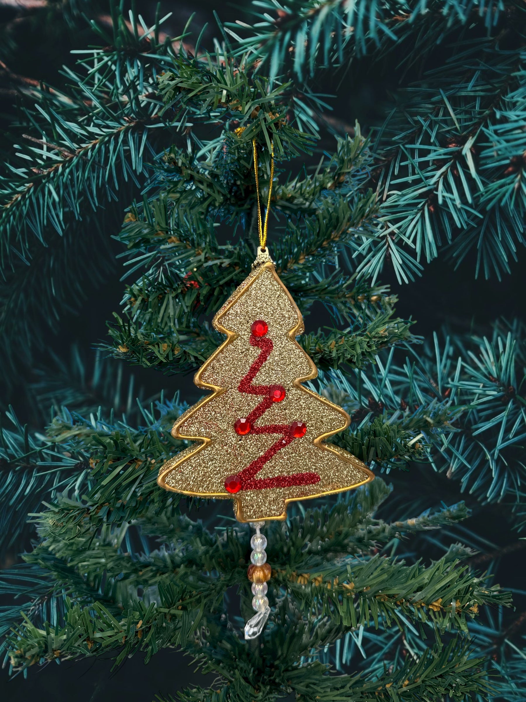 Appendino albero brillantinato