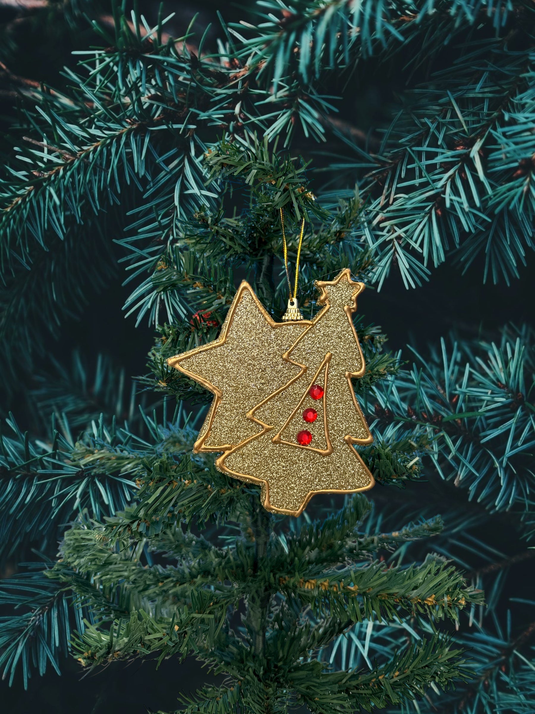 Appendino albero brillantinato