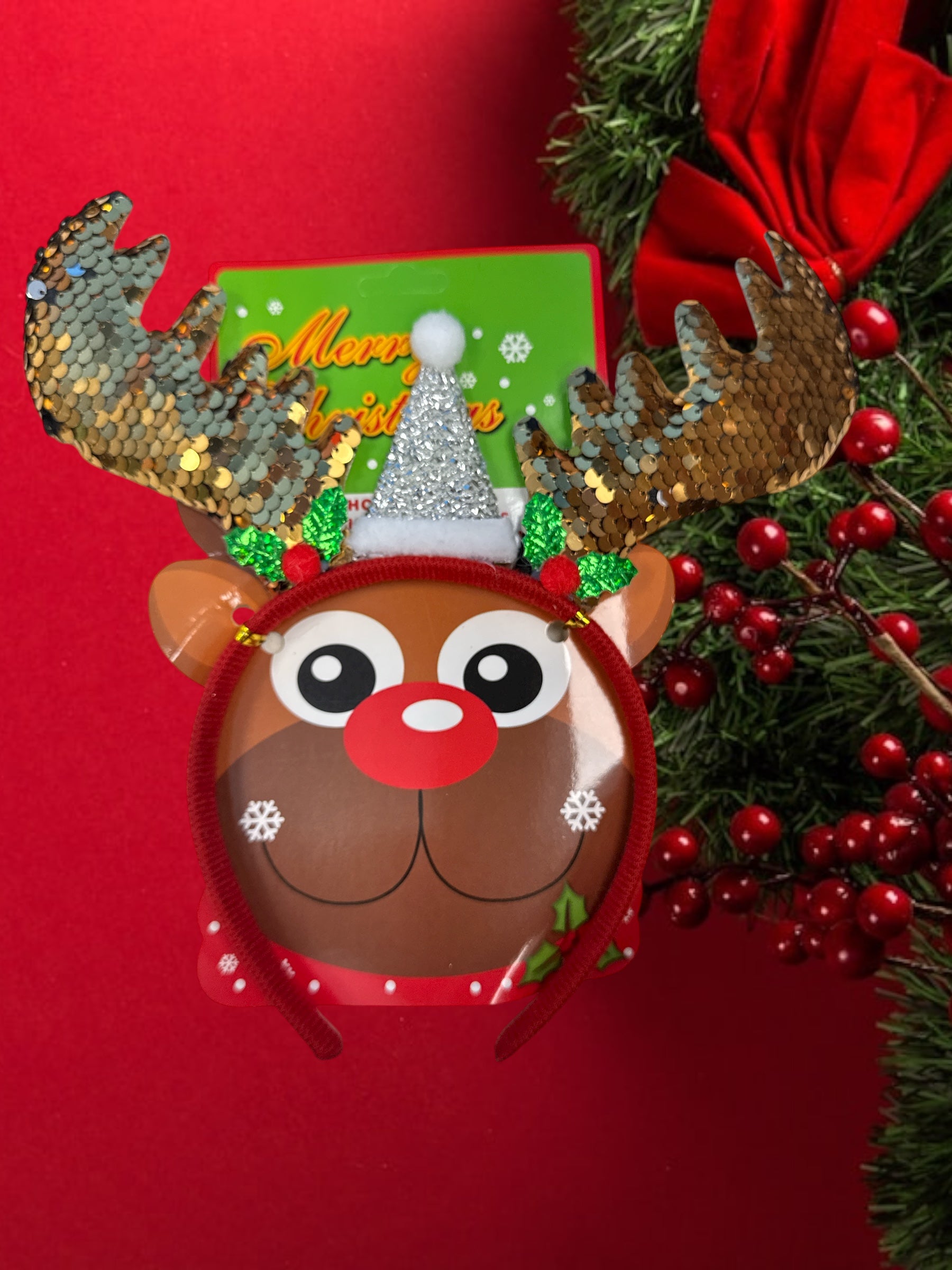 Cerchietto per capelli natalizio