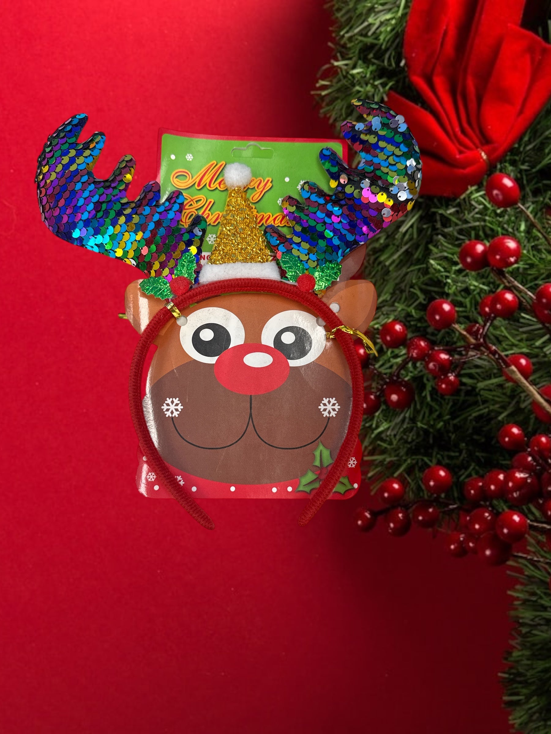 Cerchietto per capelli natalizio