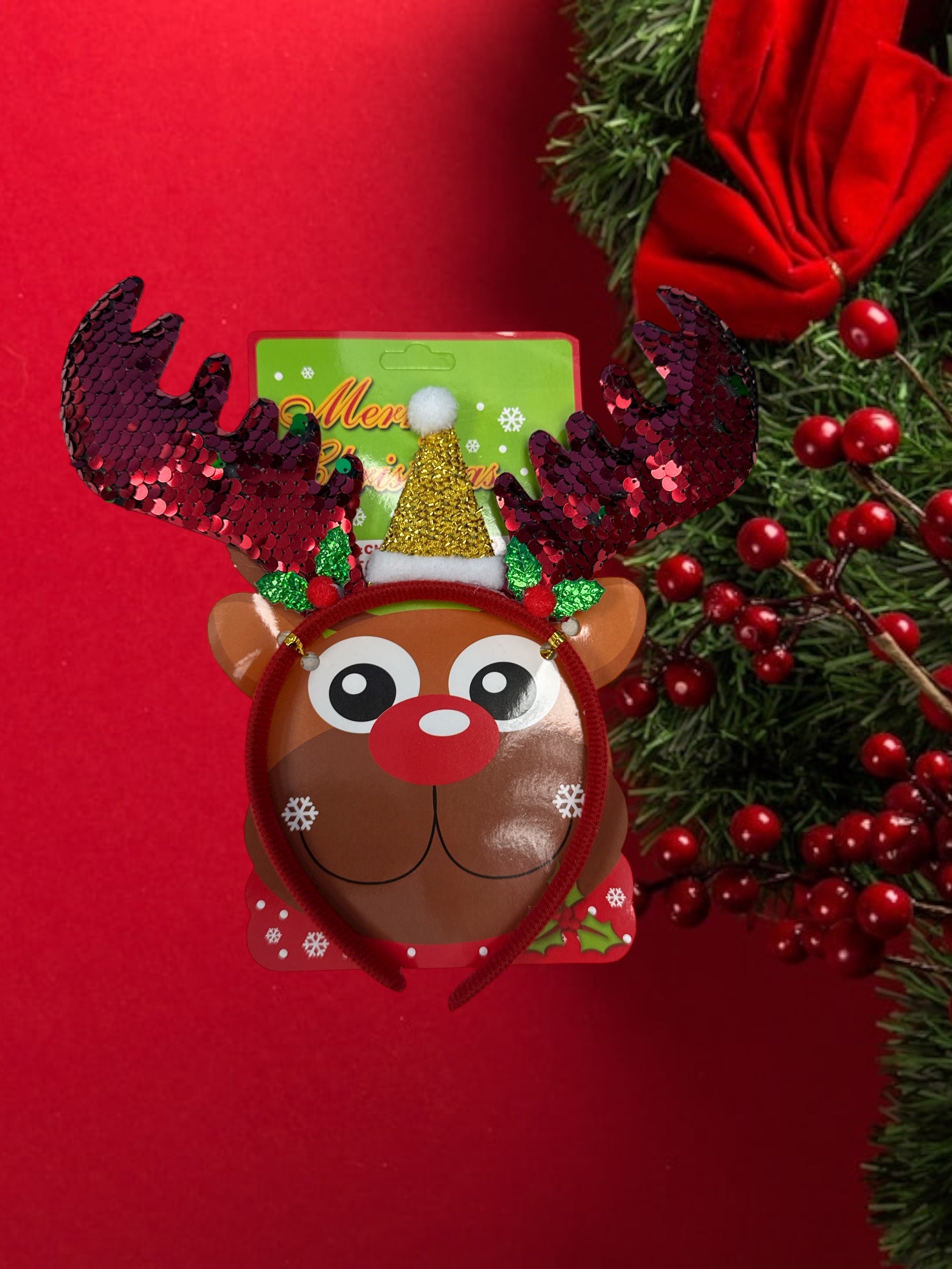 Cerchietto per capelli natalizio