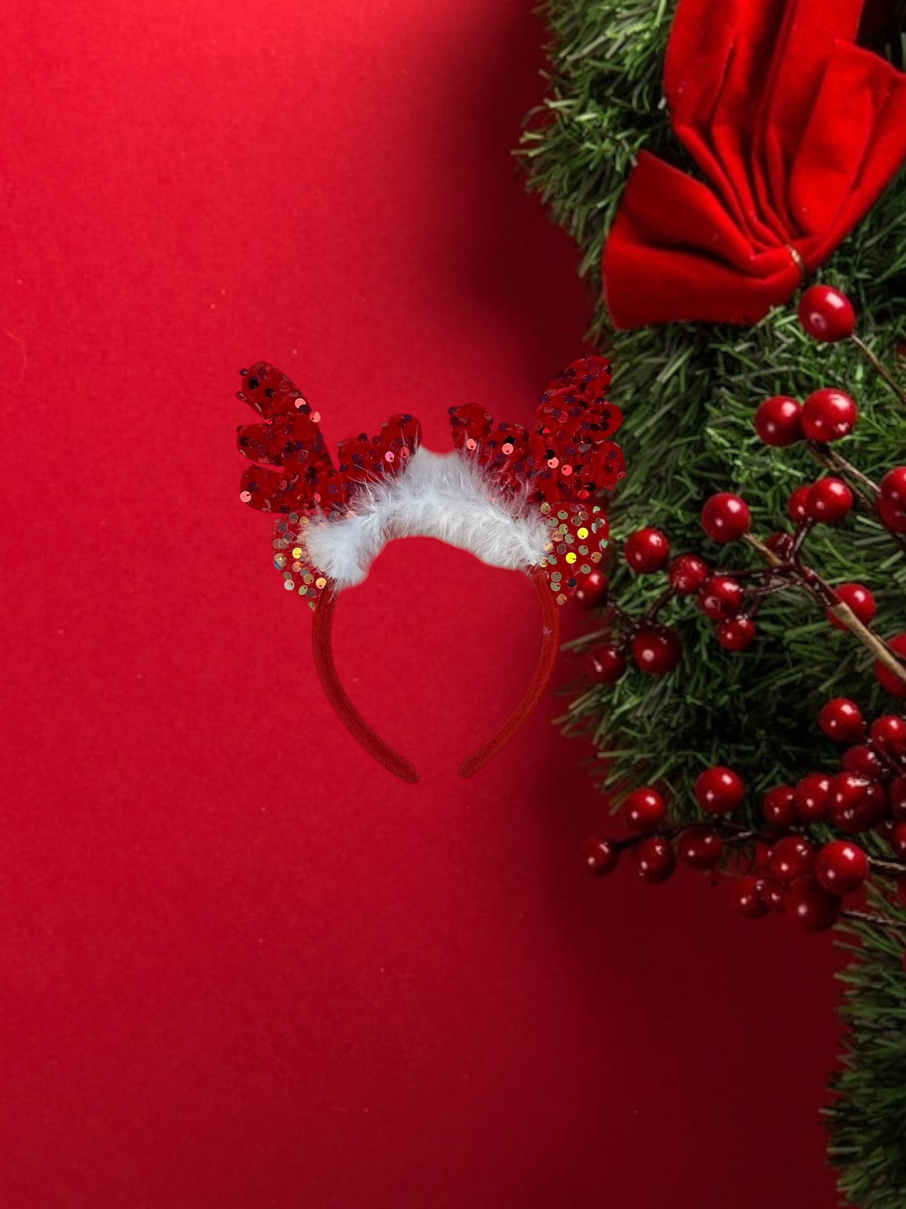 Cerchietto per capelli natalizio