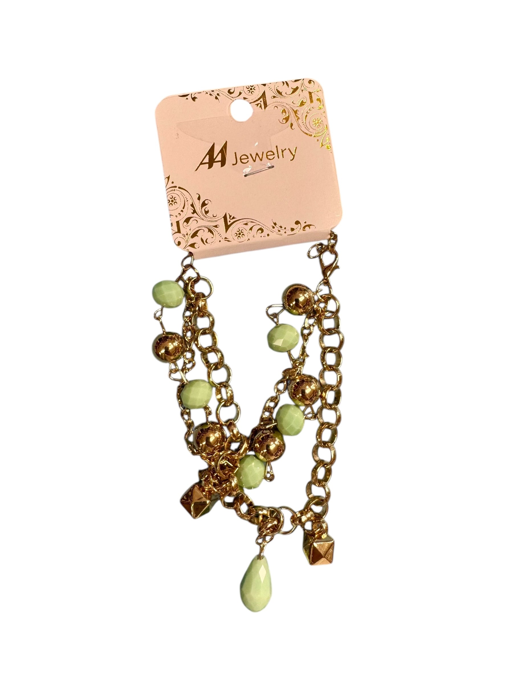 Bracciale multifilo con ciondoli colorati