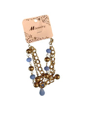 Bracciale multifilo con ciondoli colorati