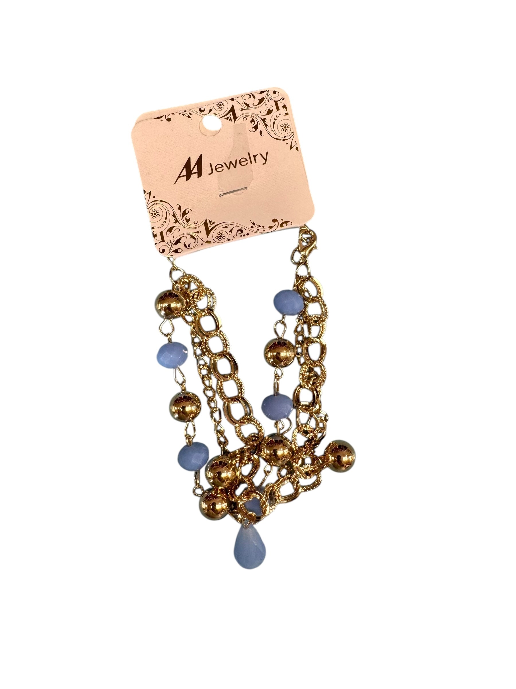 Bracciale multifilo con ciondoli colorati