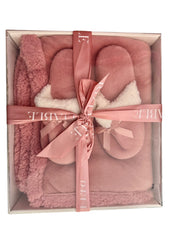 Set plaid e pantofole Reliable