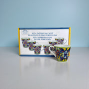 Set 6 tazzine in porcellana