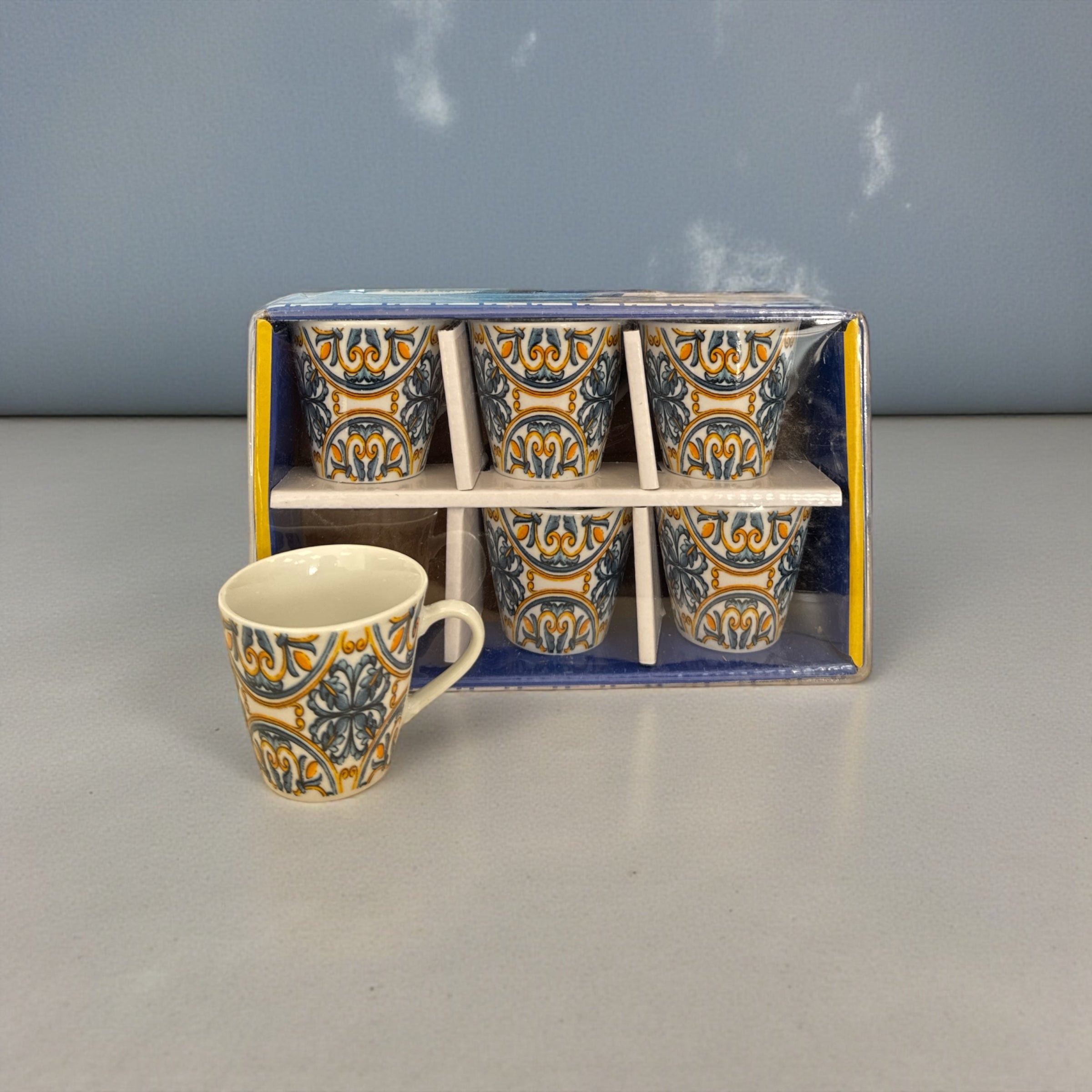 Set 6 tazzine in porcellana