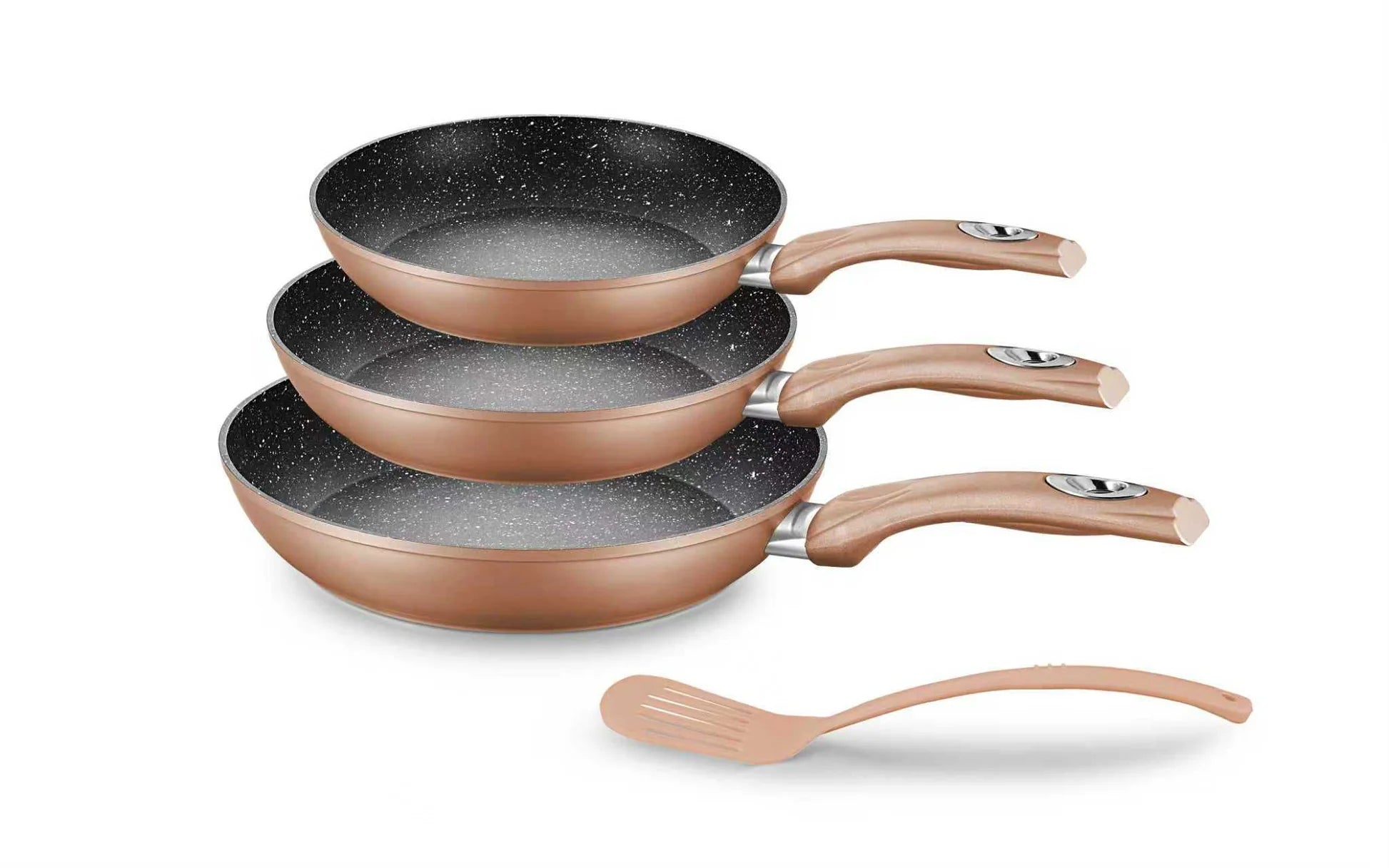 Set 3 padelle in pietra lavica + spatola