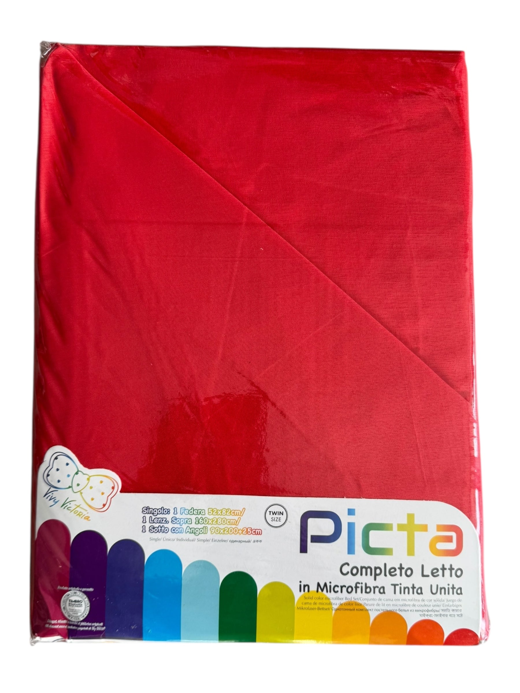 Completo letto in microfibra tinta unita