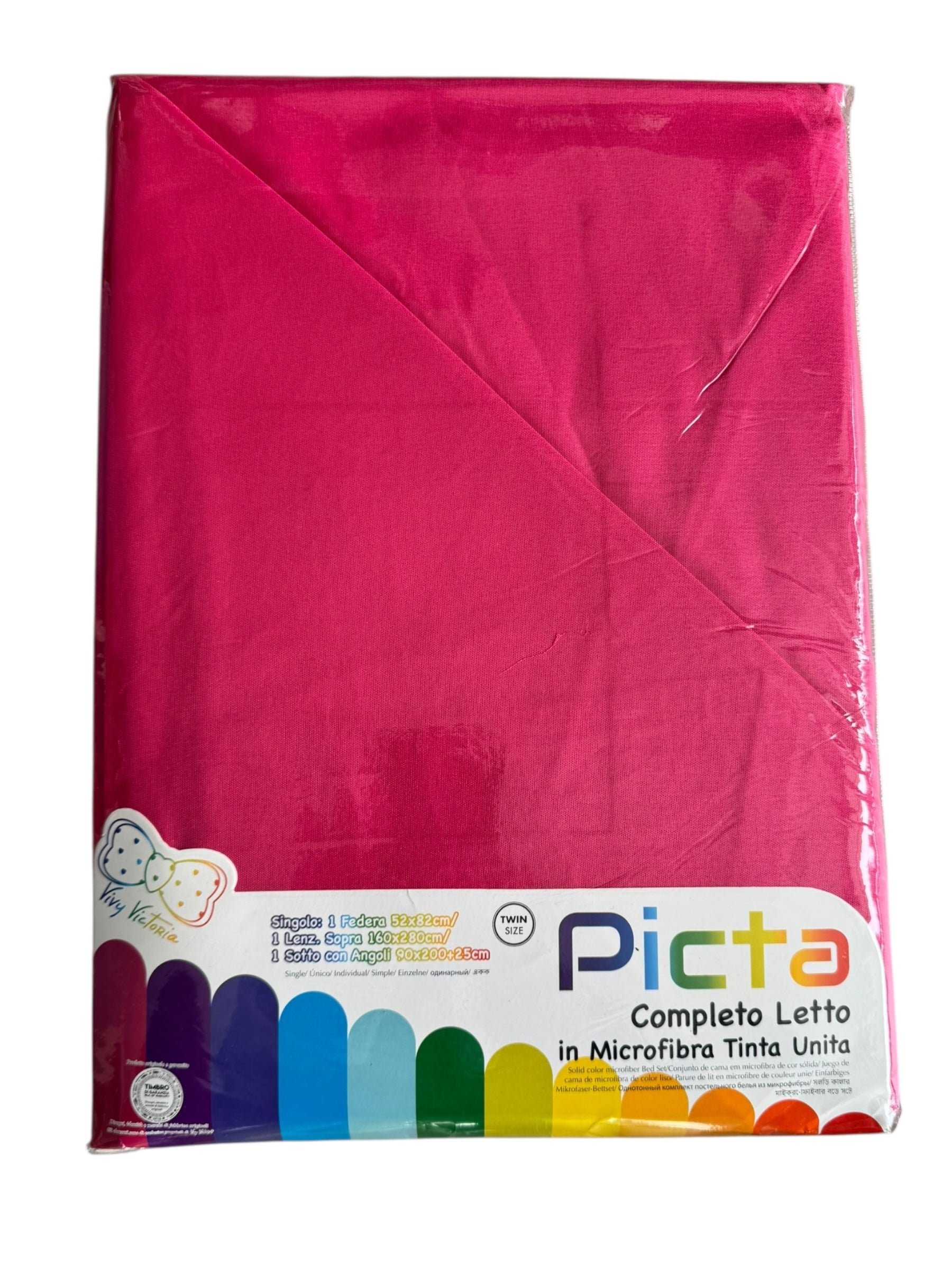 Completo letto in microfibra tinta unita