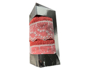 Coppia di asciugamani con ricamo