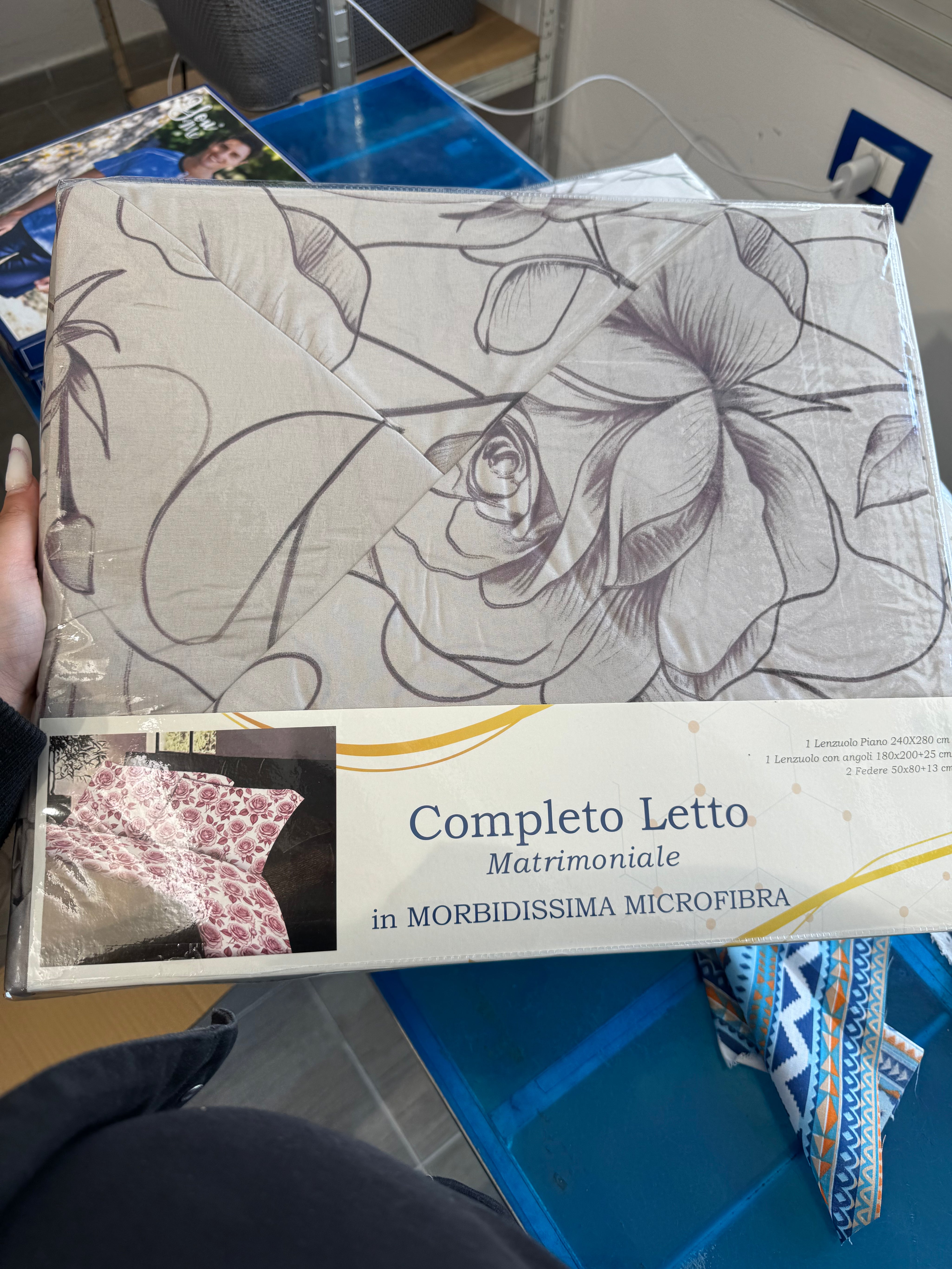 Completo letto in microfibra