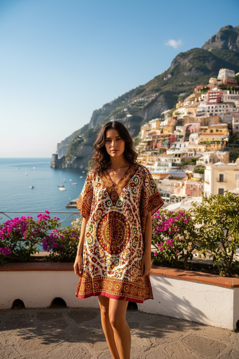 Kaftano A Farfalla Positano