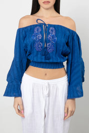 Top con spalle scoperte