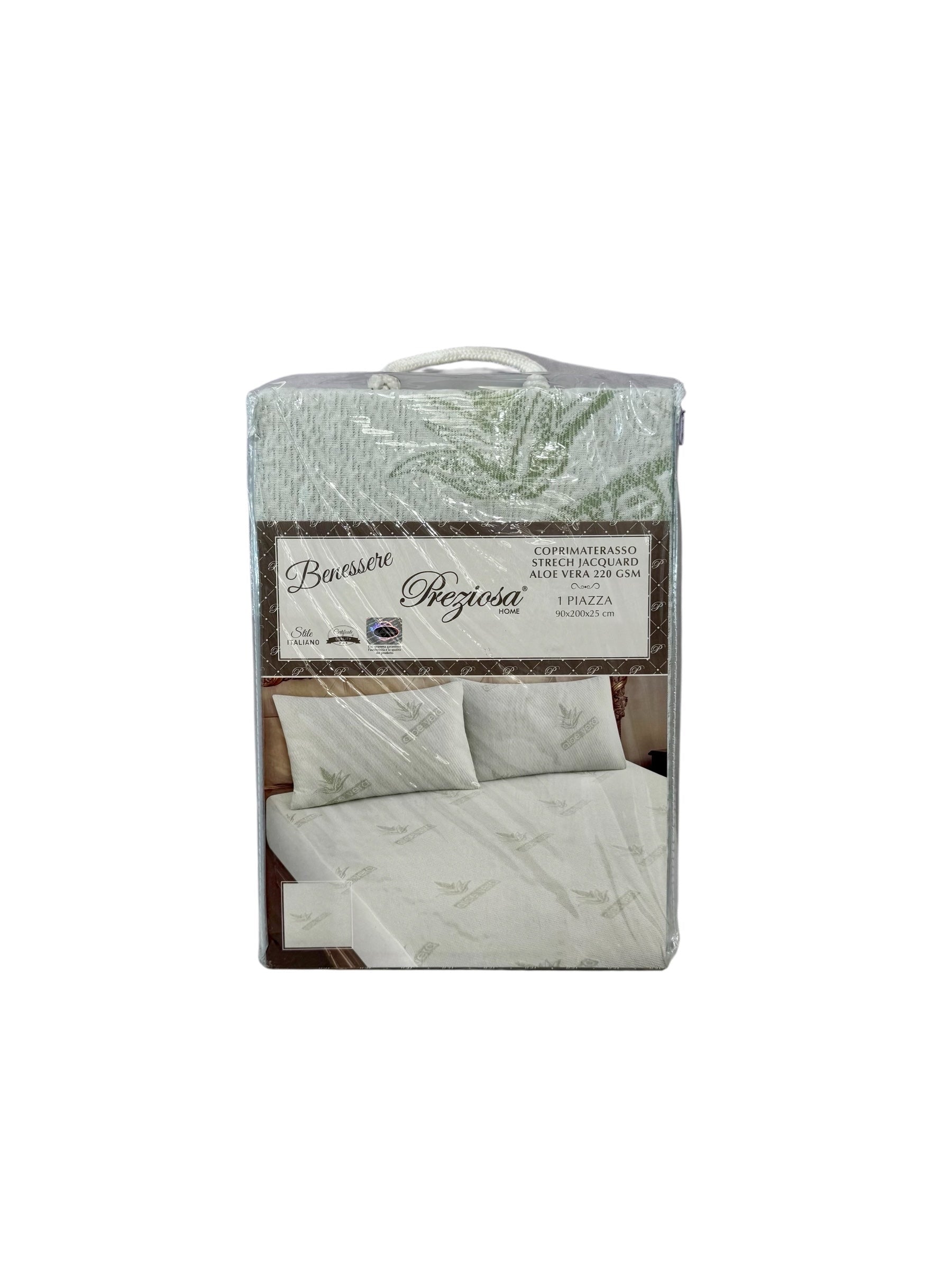 Coprimaterasso o federe benessere aloe vera